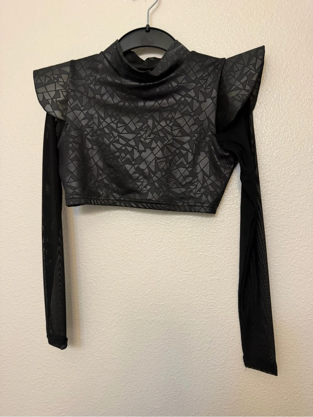 Reverence solo faux leather black costume 2 piece contemporary 4721 XSA adult